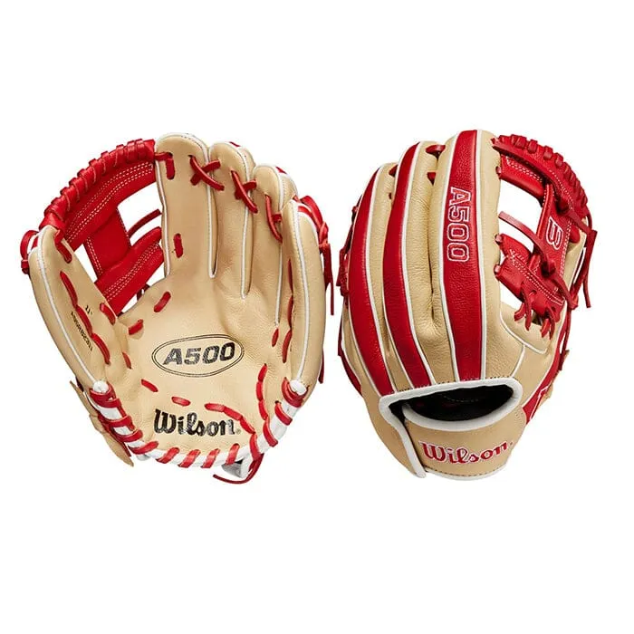 2023 Wilson 11 Inch Wilson A500 Youth Infield Baseball Glove: WBW10089911