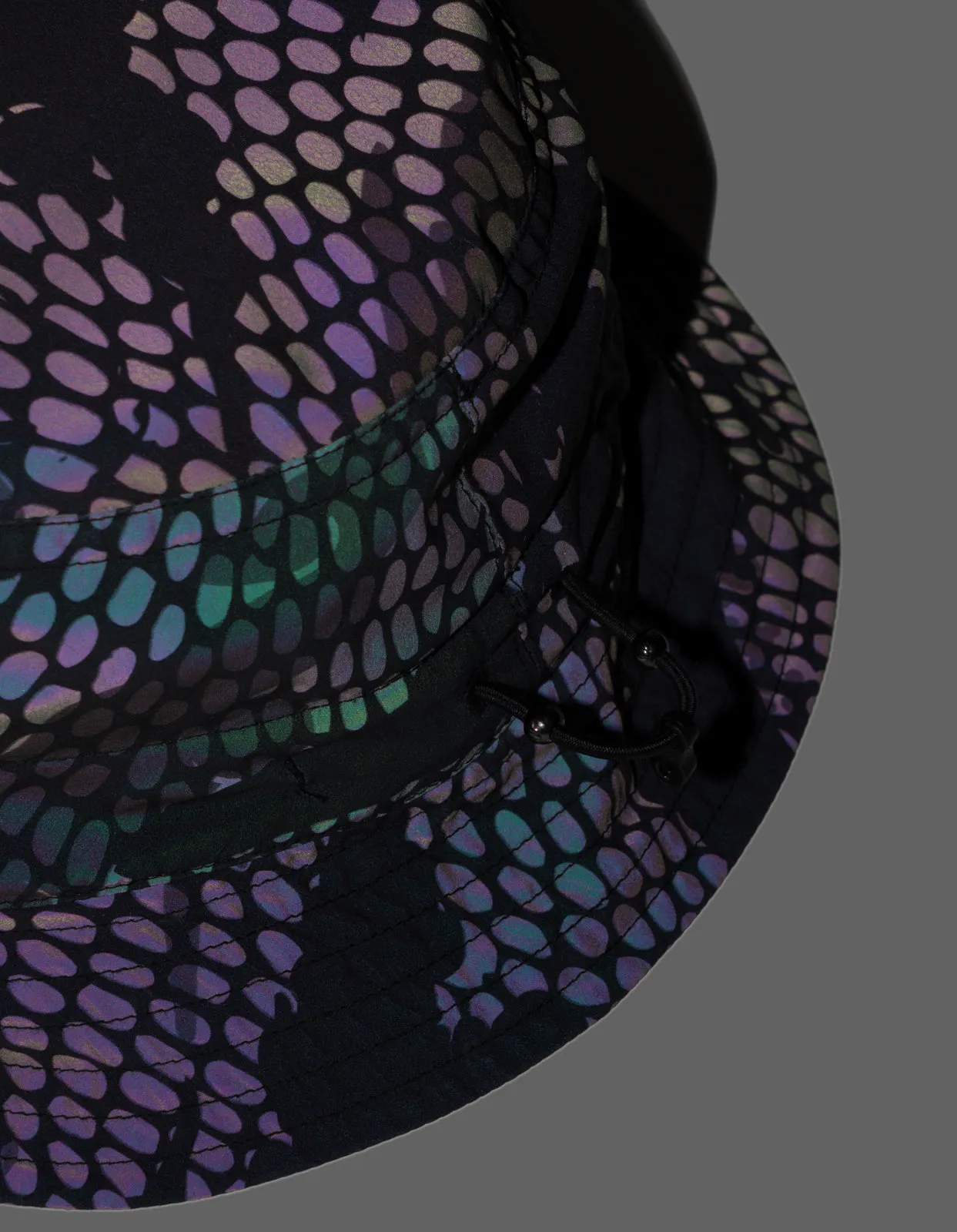 5052 Camo Reflective Bucket Hat Subdued Night