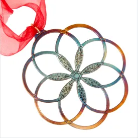 7 Rings of Peace Ornament with Ribbon