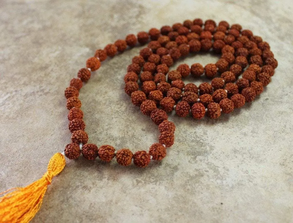 8mm Rudraksha Bead Mala