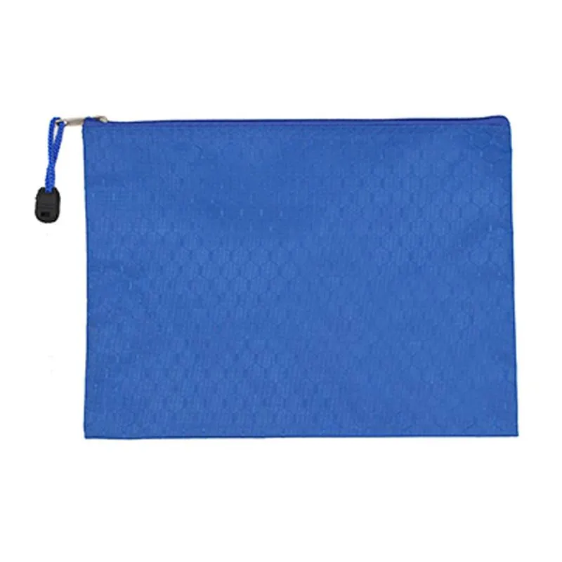 A5 Zippered Pouch with Hexagonal Design