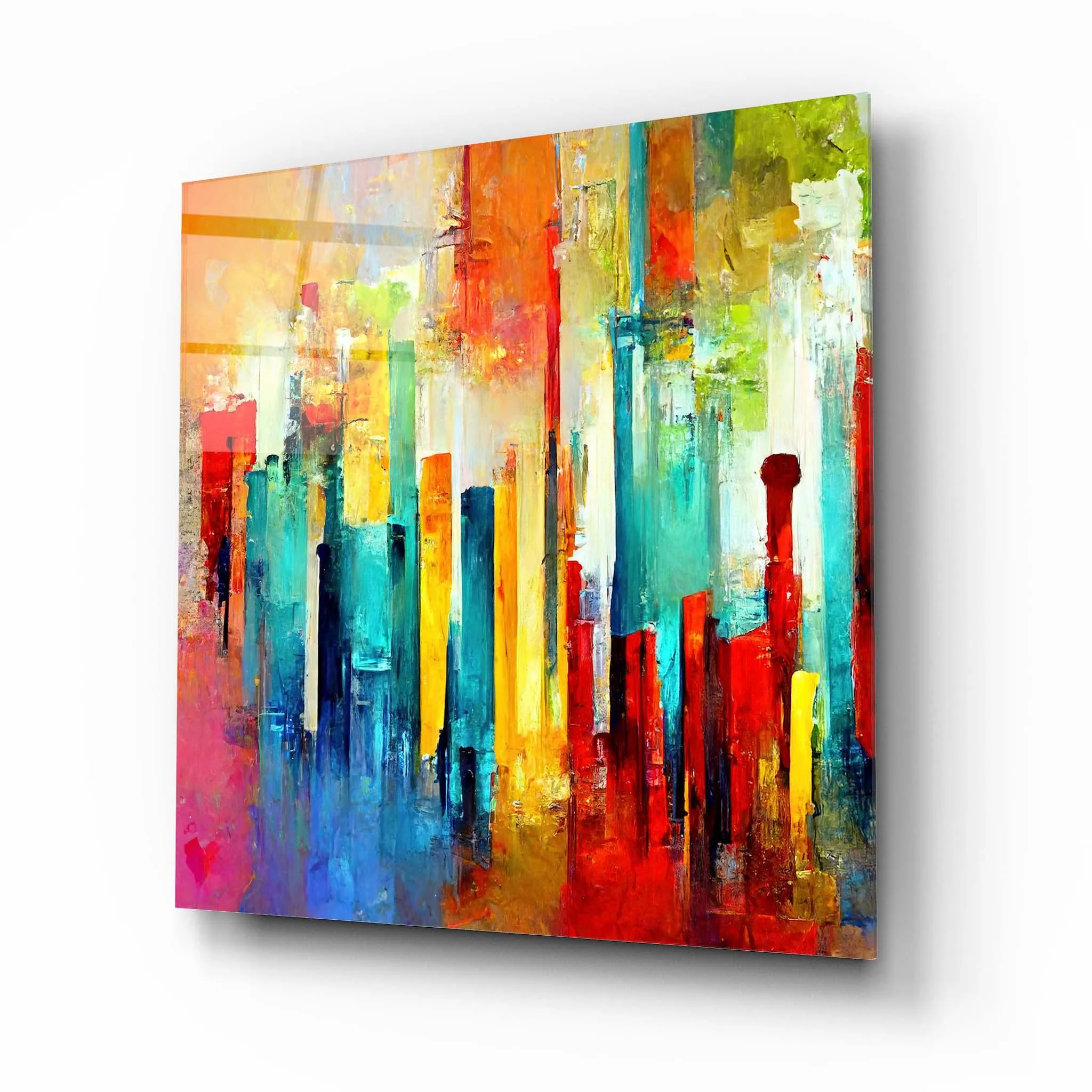 Abstract Colored Glass Wall Art 2