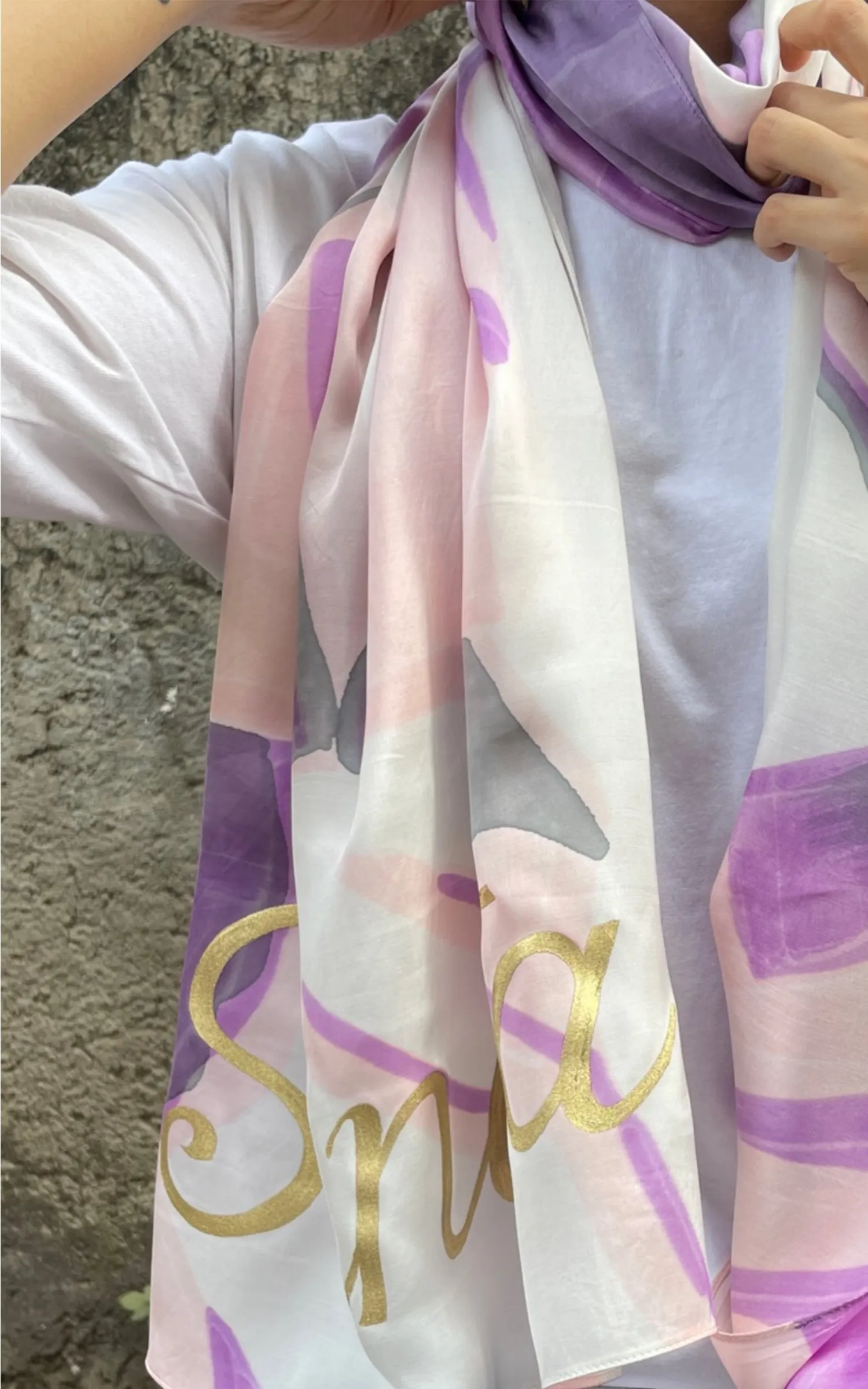 Abstract Printed Scarf