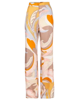 Acapulco Print Silk Pant