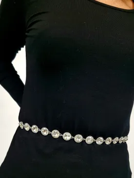 Access Fashion Long Silver Necklace/Belt