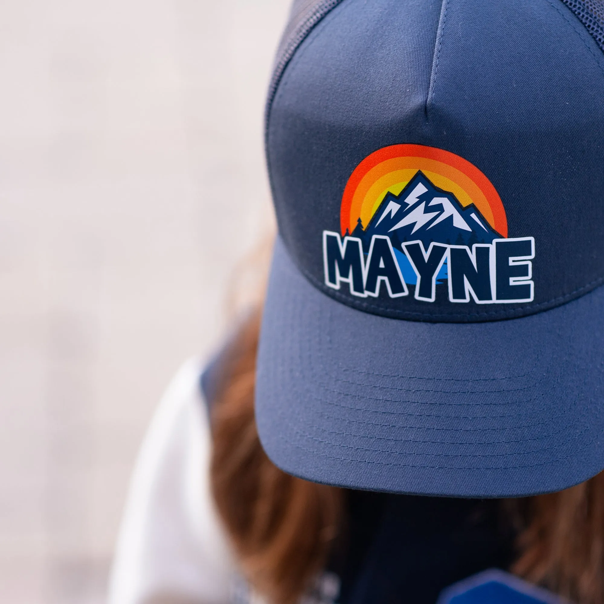 ADULT Personalized Hat - Mountain Name