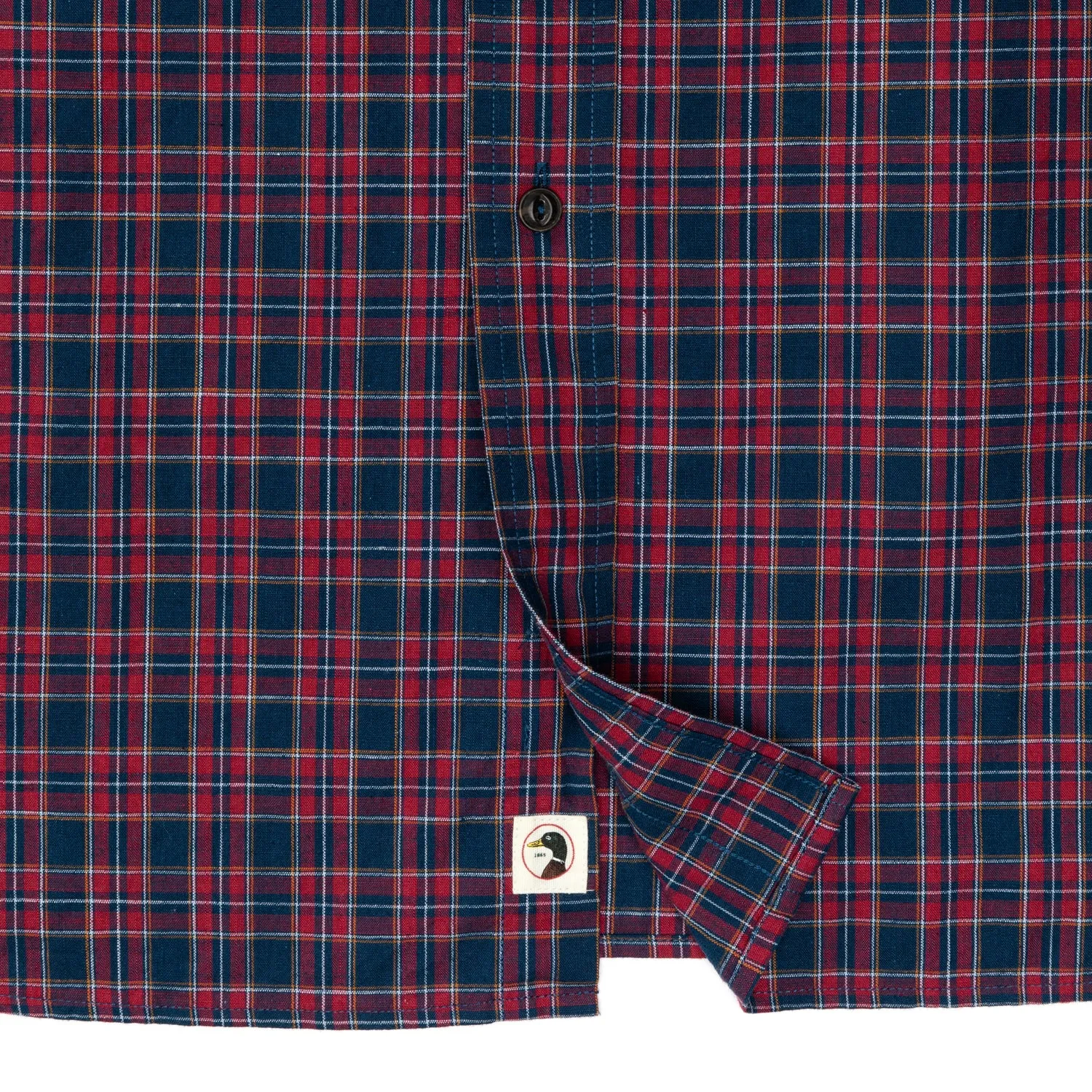 Akins Plaid Cotton Slub Sport Shirt