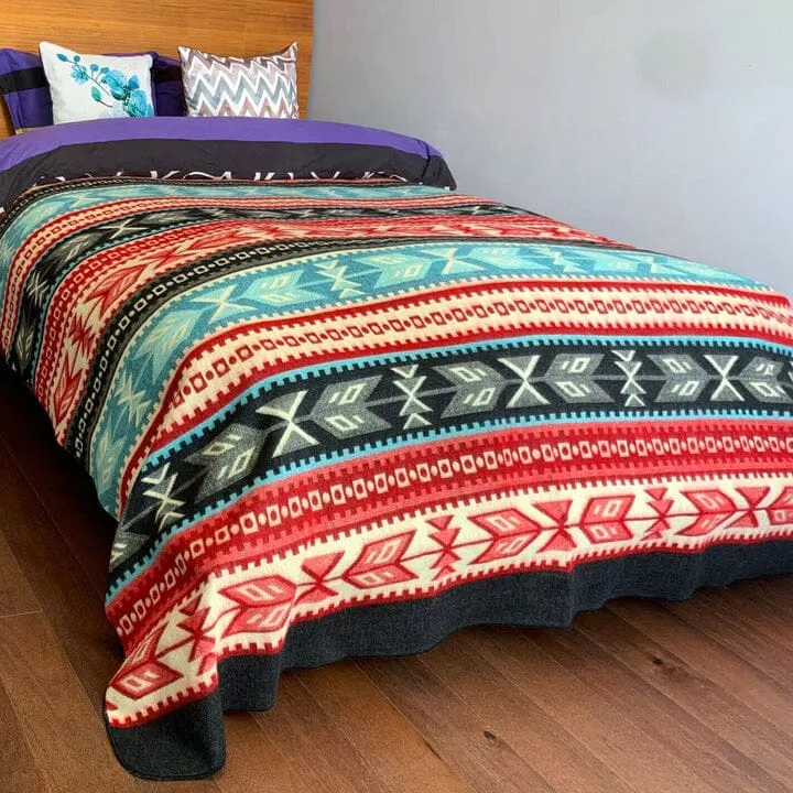 Alpaca Bed Blanket - Southwest Patterned