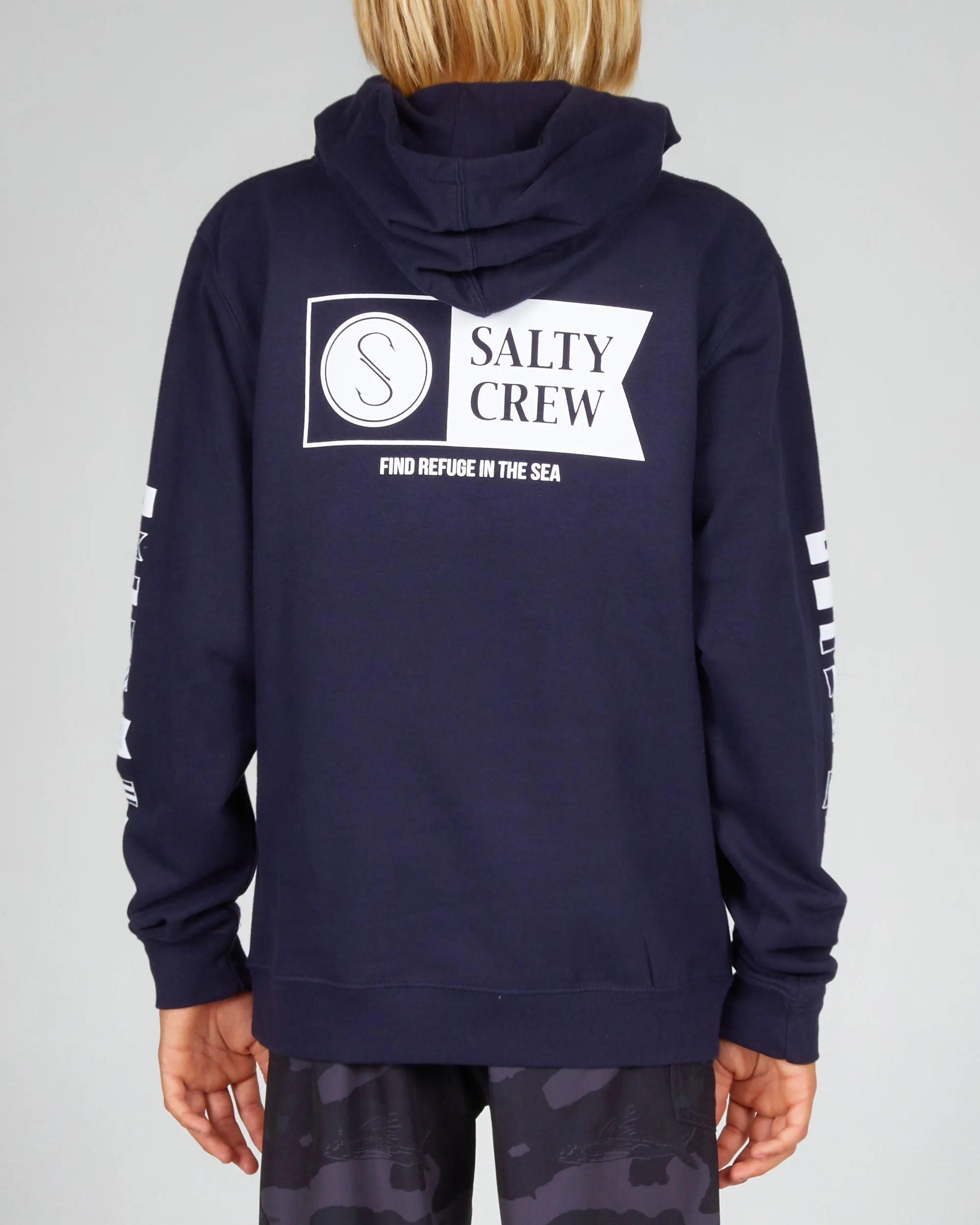 Alpha Flag Boys Navy Fleece