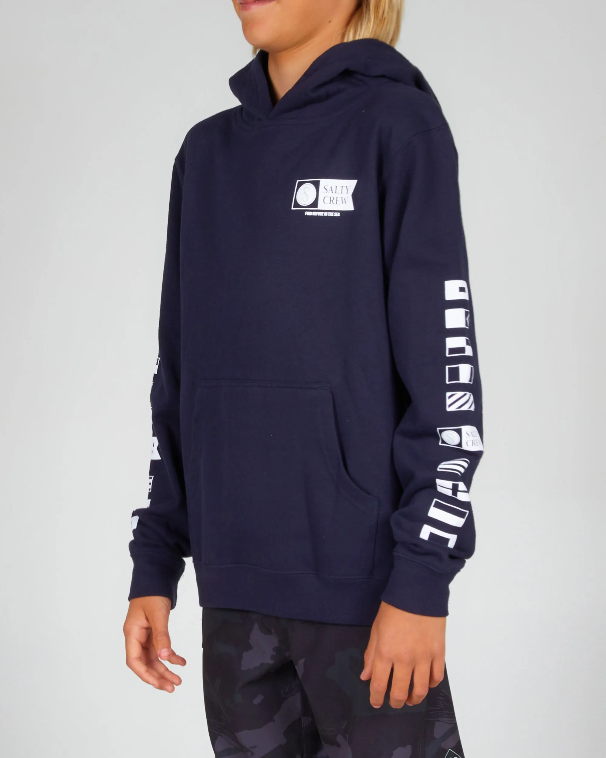 Alpha Flag Boys Navy Fleece