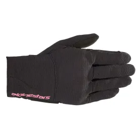 Alpinestars Reef Women's Motorcycle Riding Gloves Black Fuchsia