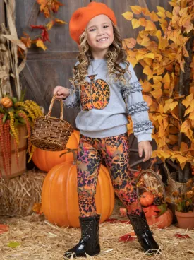 Always Autumn Frill Pullover and Legging Set