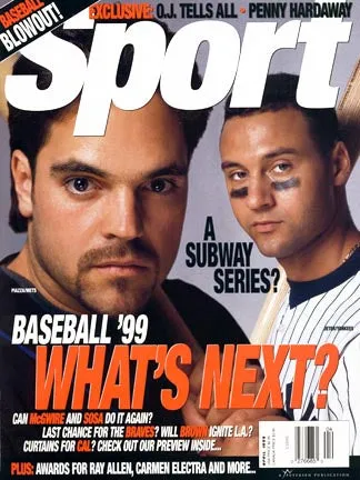 April 1999 Sport Cover (Mike Piazza, New York Mets and Derek Jeter, New York Yankees)