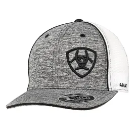 Ariat Embroidered Logo Black & White Baseball Cap