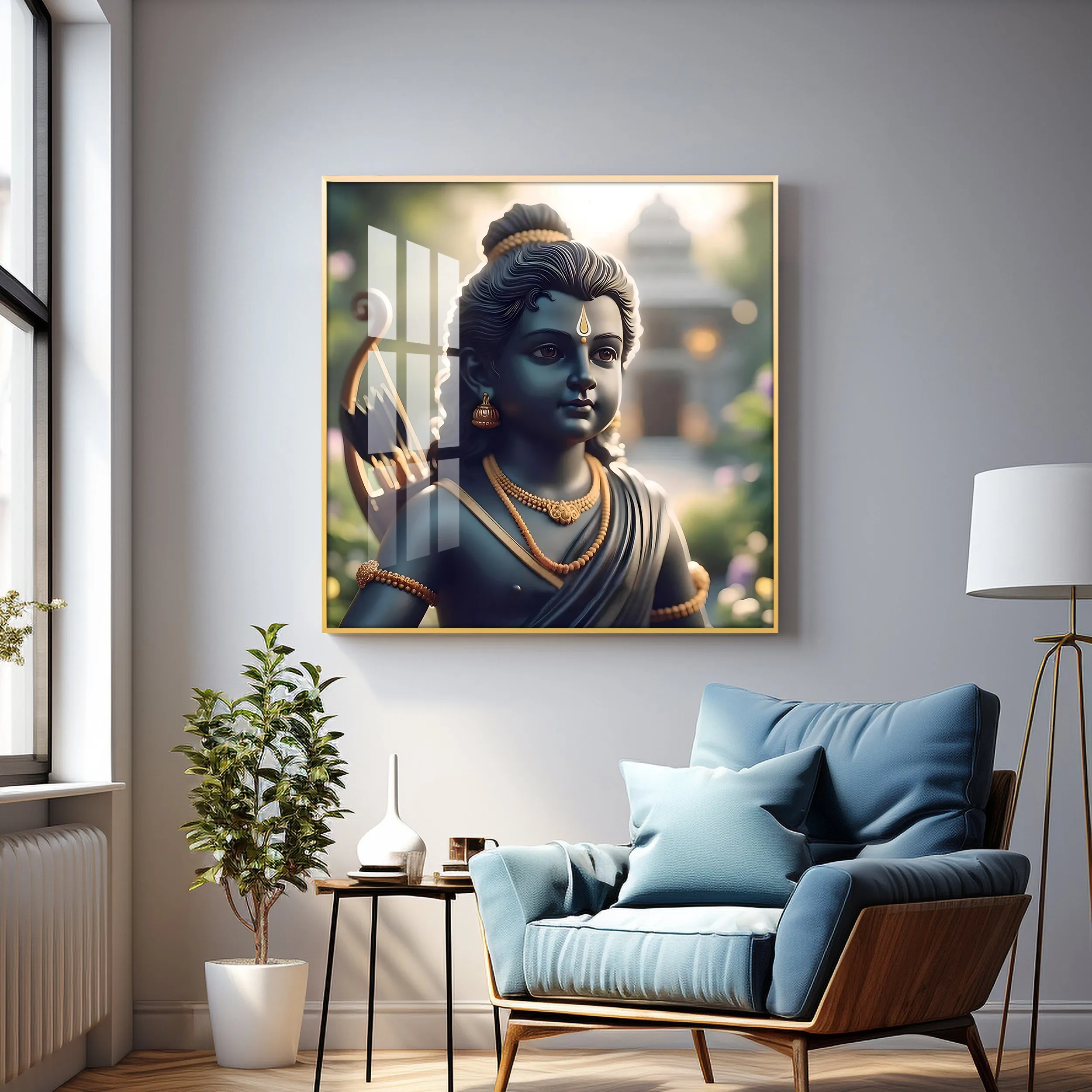 Baal Ram Premium Acrylic Square Wall Art