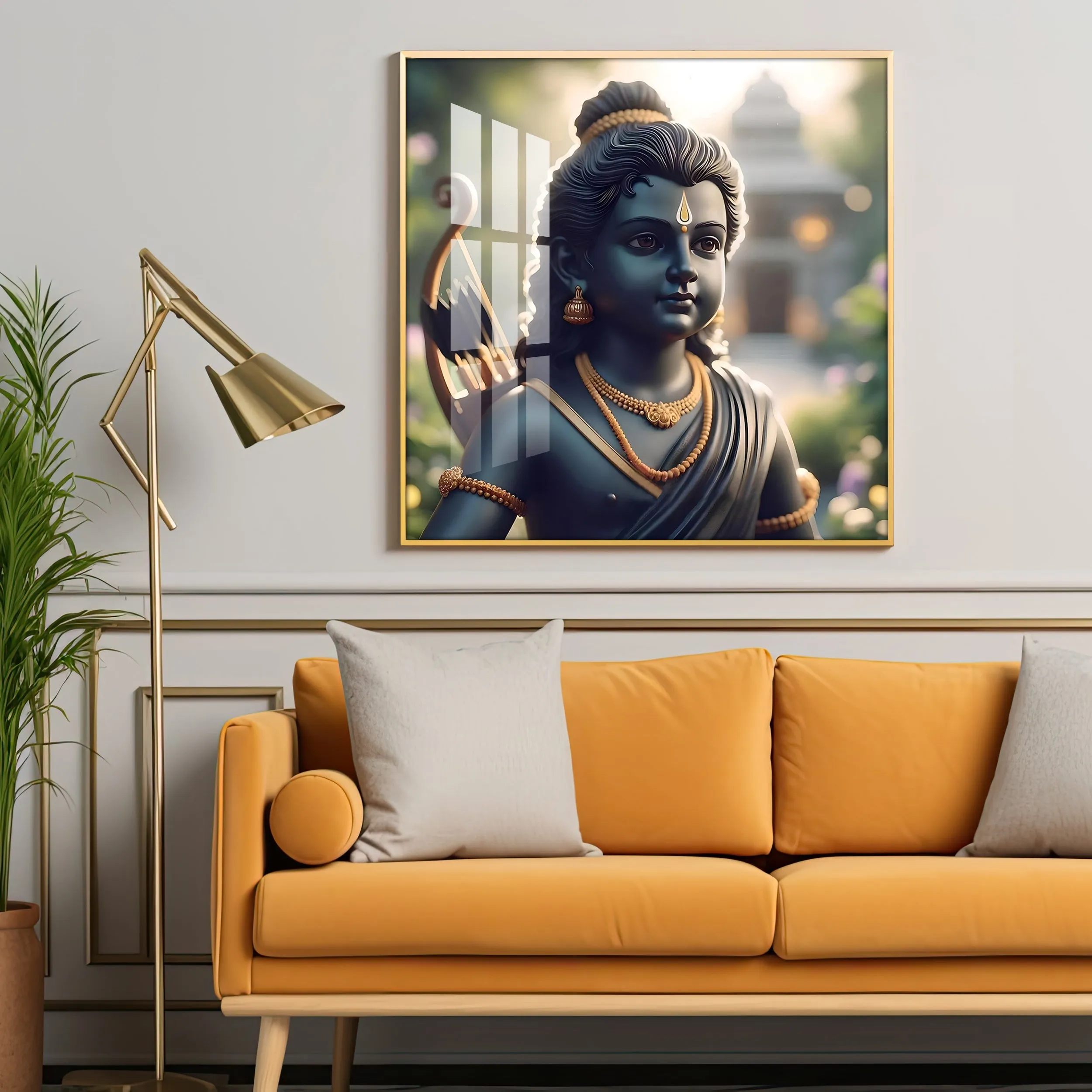 Baal Ram Premium Acrylic Square Wall Art