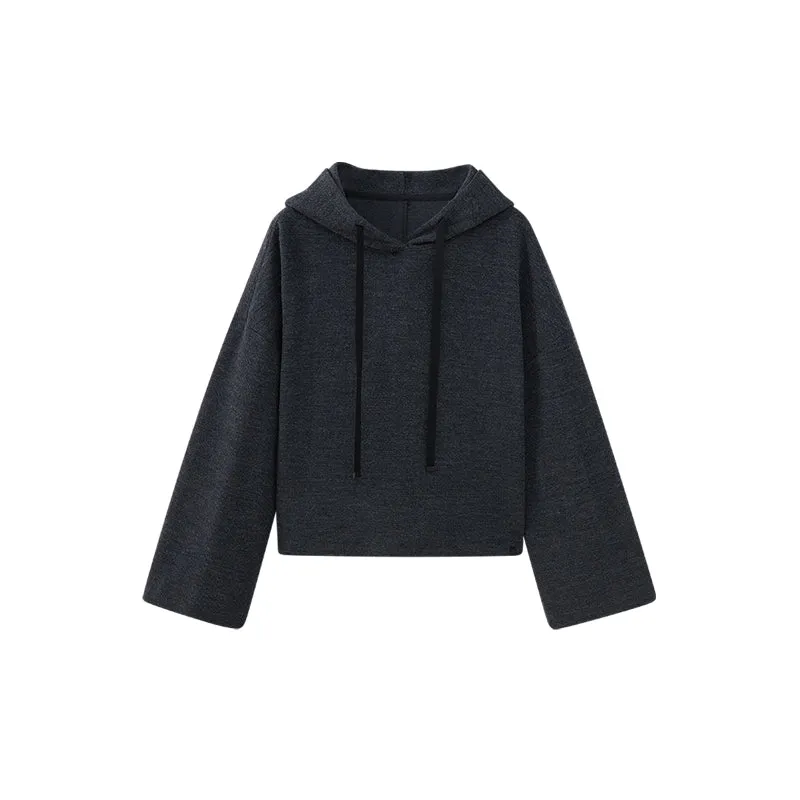 Ballet Knitted Wool Hoodie