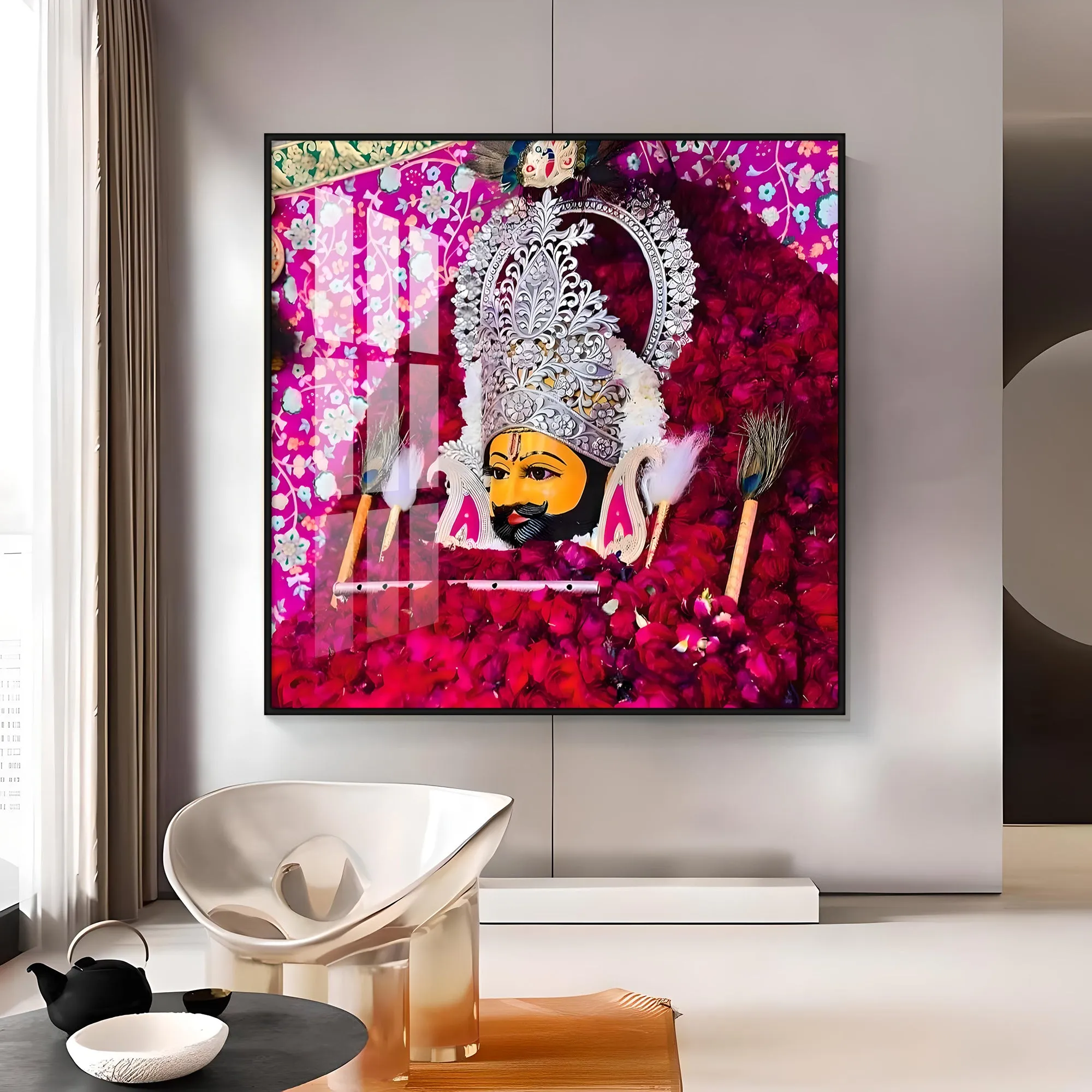 Barbarika Premium Acrylic Square Wall Art