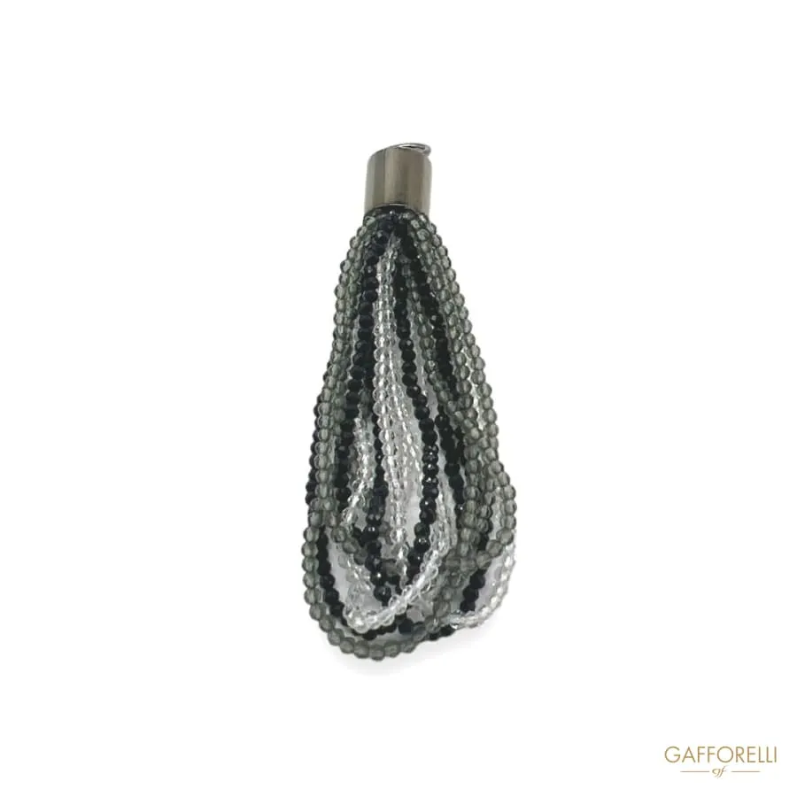 Beaded Tassel Pendant A592 - Gafforelli Srl