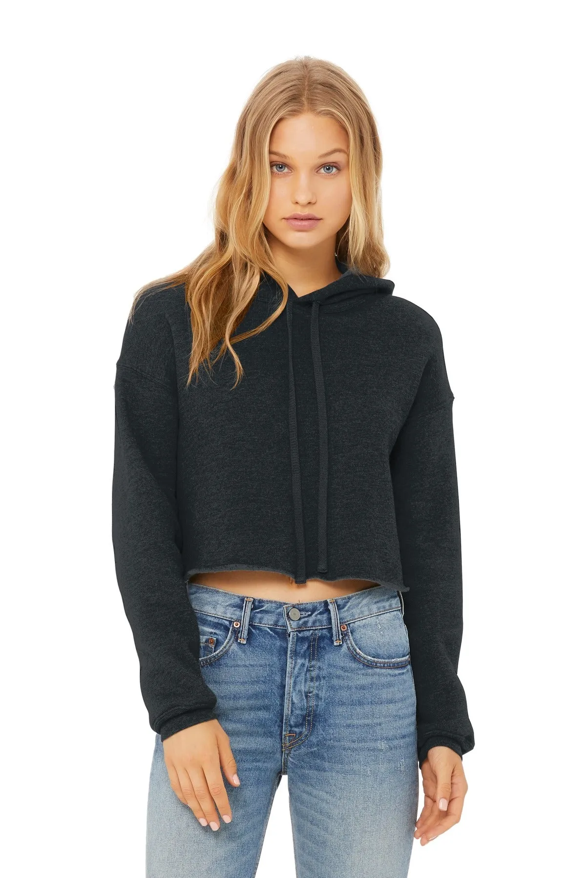 BELLA CANVAS Women's Sponge Fleece Cropped Fleece Hoodie. BC7502