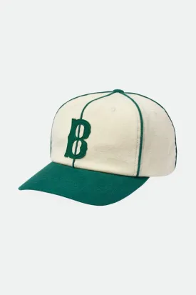 Big B MP Cap - Off White/Kelly Green