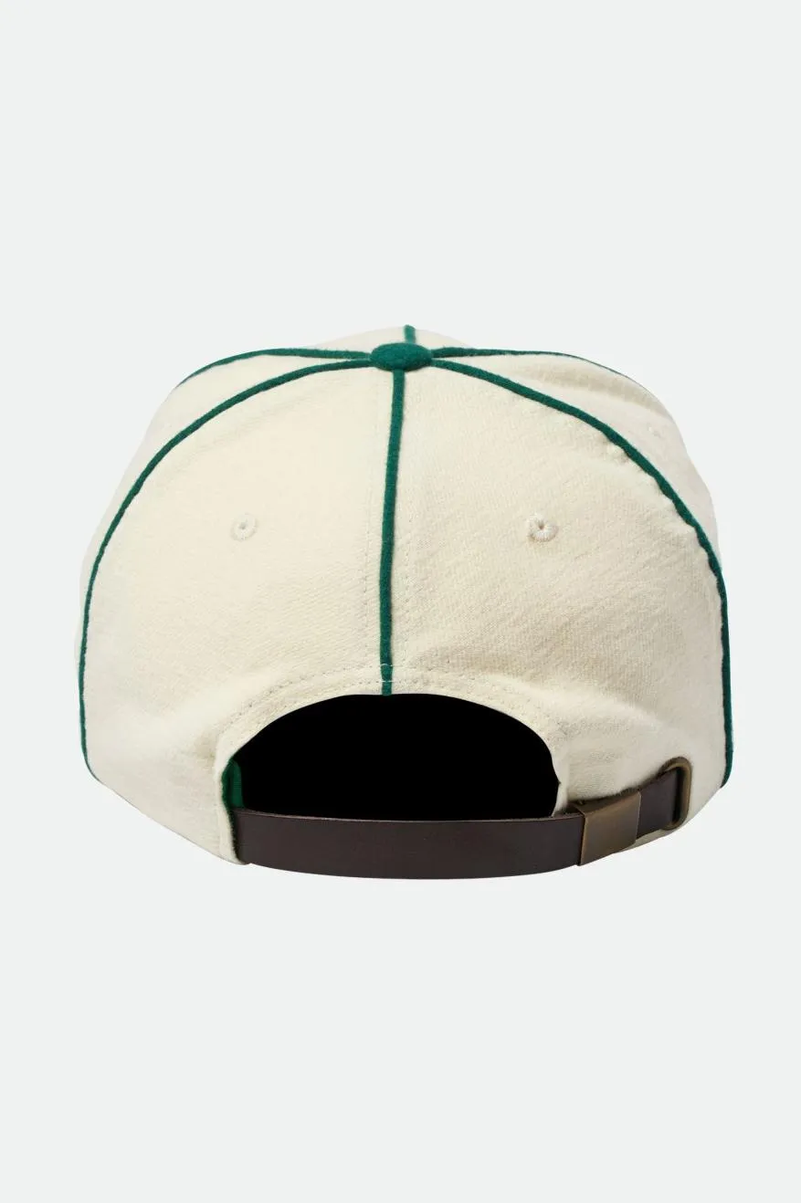 Big B MP Cap - Off White/Kelly Green