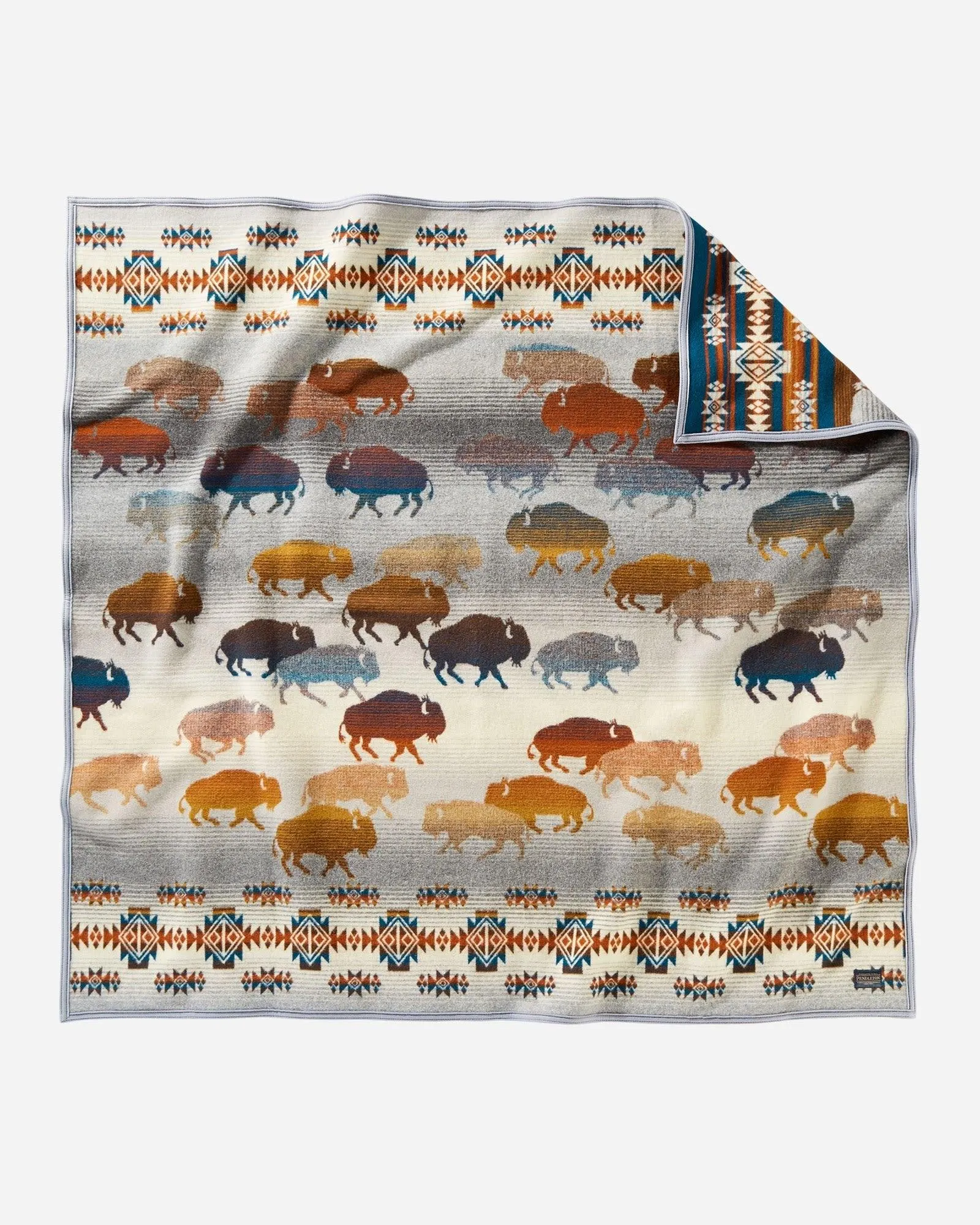 Bison Rush Hour Pendleton Throws Collection