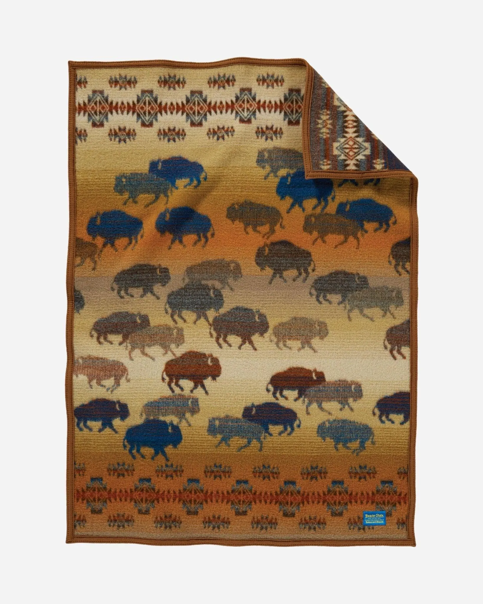 Bison Rush Hour Pendleton Throws Collection