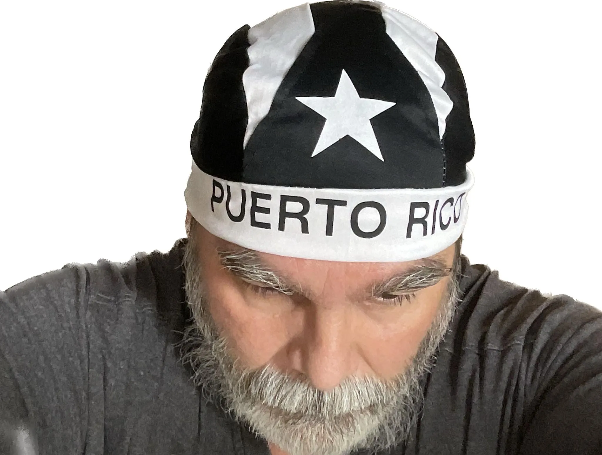 Black Puerto Rico Flag Durag