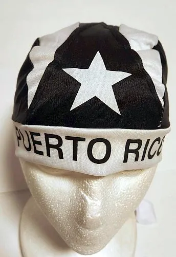 Black Puerto Rico Flag Durag