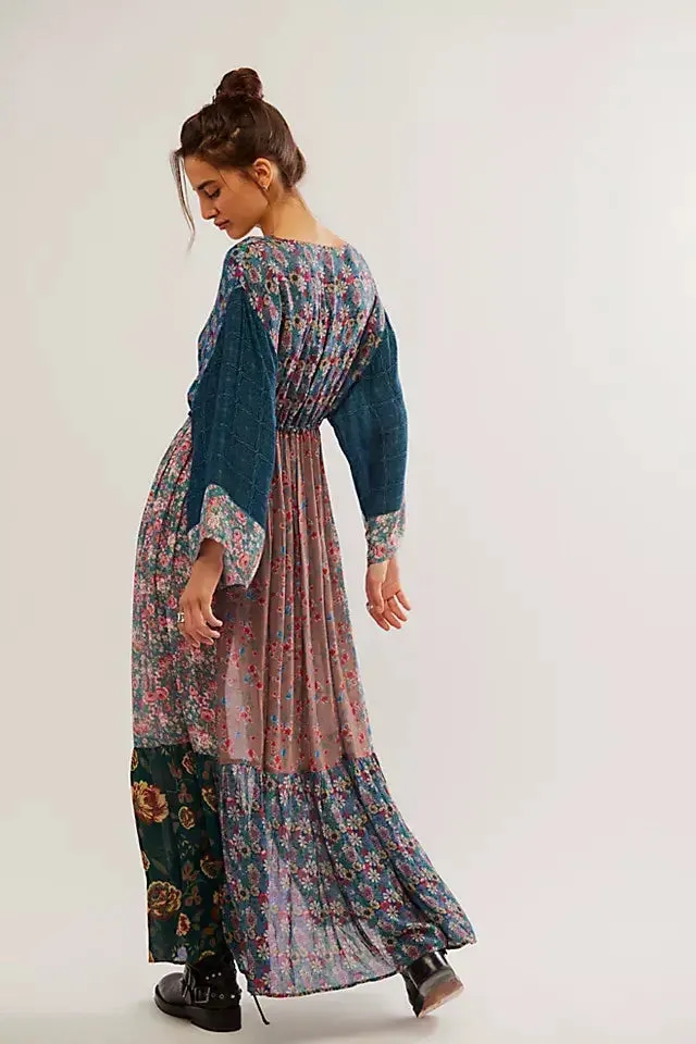 Bombay mixed print kimono