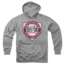 Boston There's No Place Like Home Baseball Hoodie: 2XL / Gray/Chowdaheadz