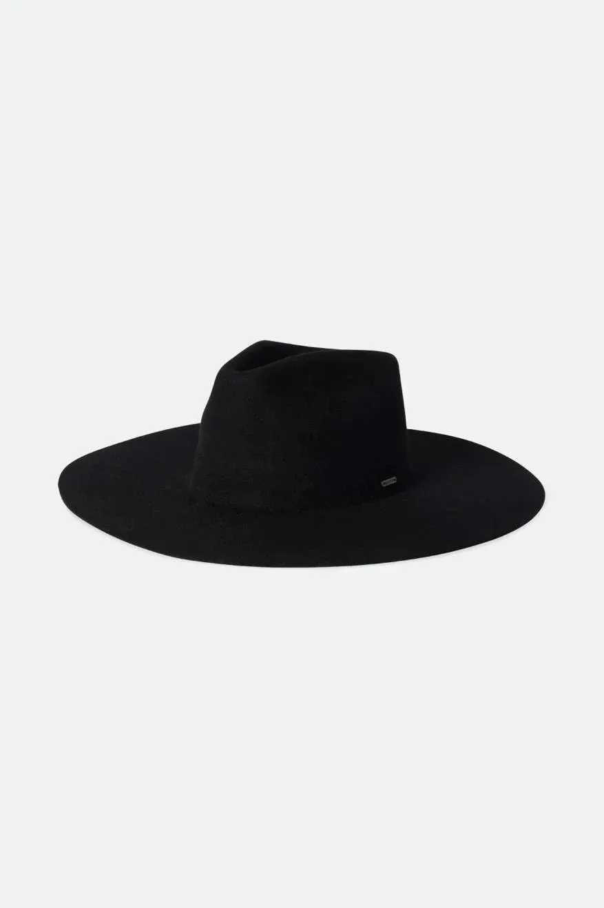 Brixton  primrose felt fedora black