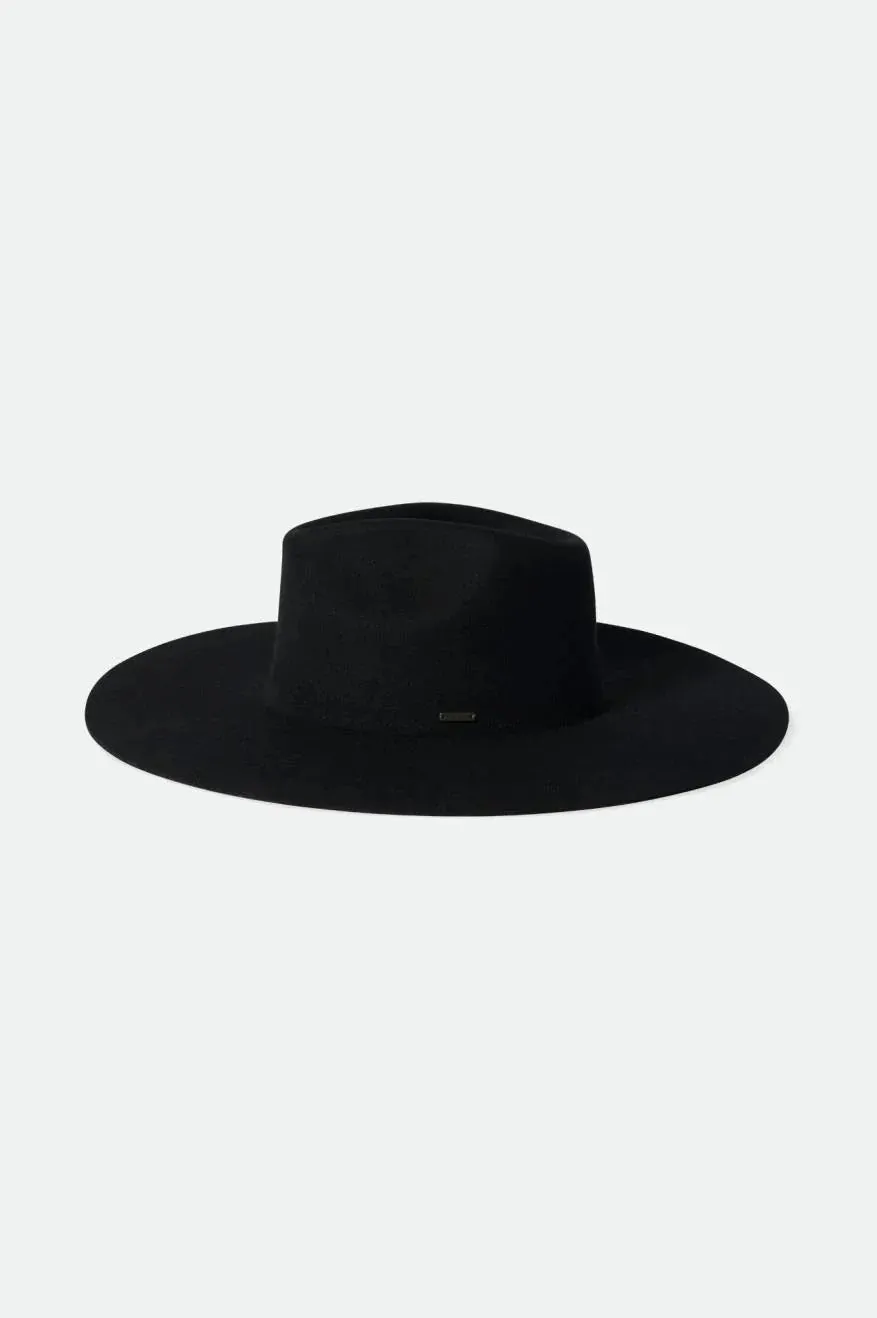 Brixton  primrose felt fedora black