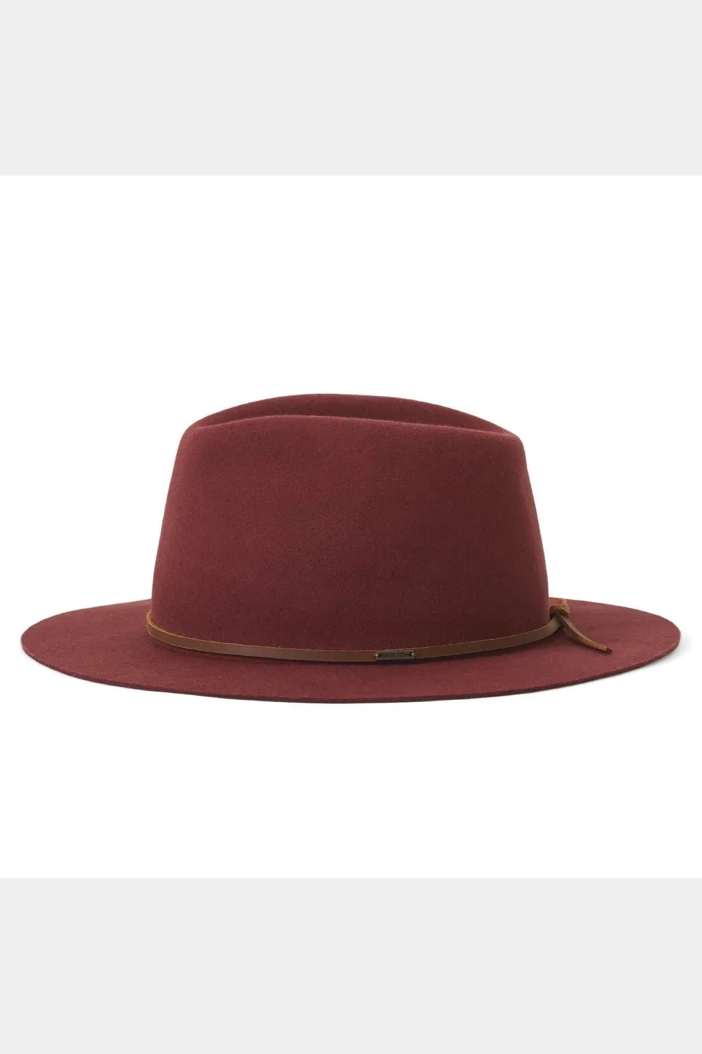 BRIXTON Wesley fedora - Dark brick