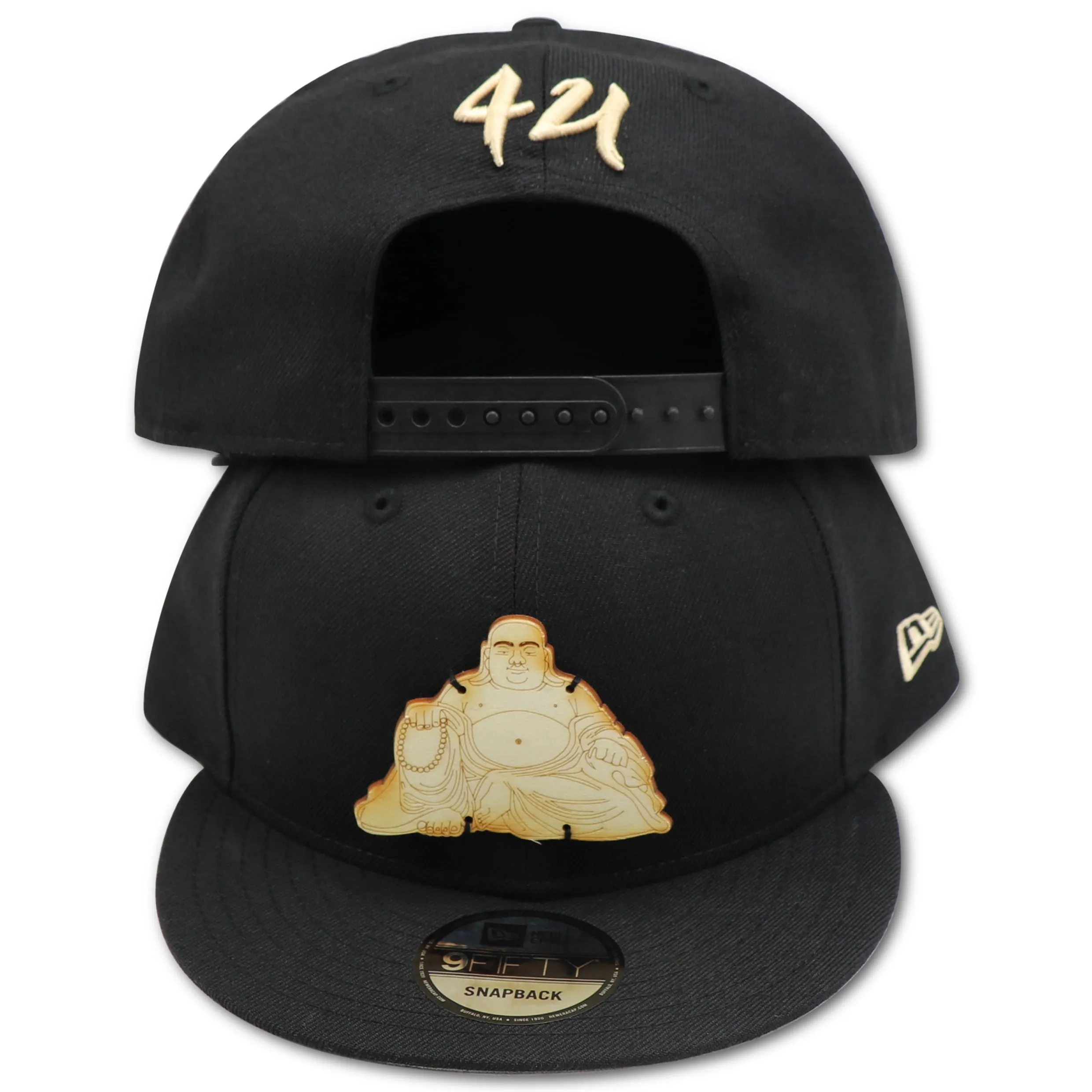 BUDDHA BLISS WOOD LOGO NEW ERA 9FIFTY SNAPBACK