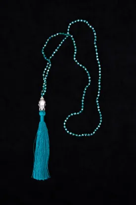 Buddha Necklace, Teal