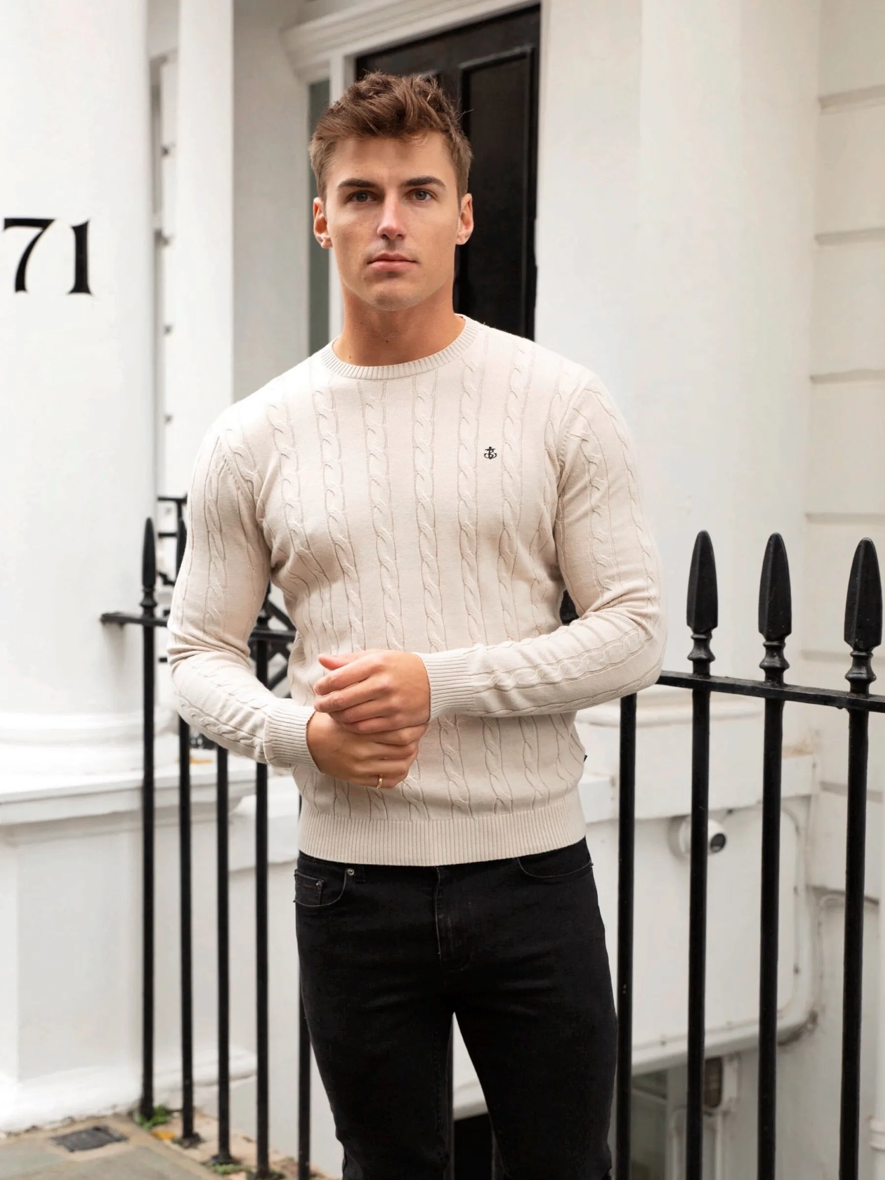 Burley Knitted Jumper - Off White