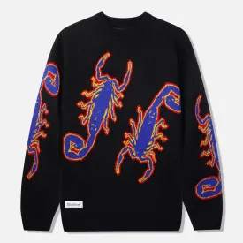 Butter Goods - Scorpion Knitted Crewneck Jumper - Black