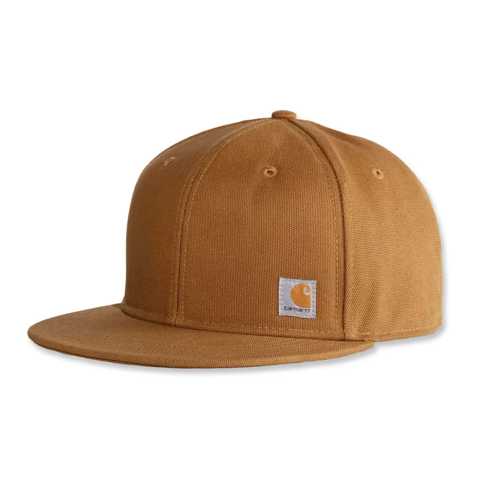 Carhartt 101604 Firm Duck Flat Brim Snapback Baseball Cap