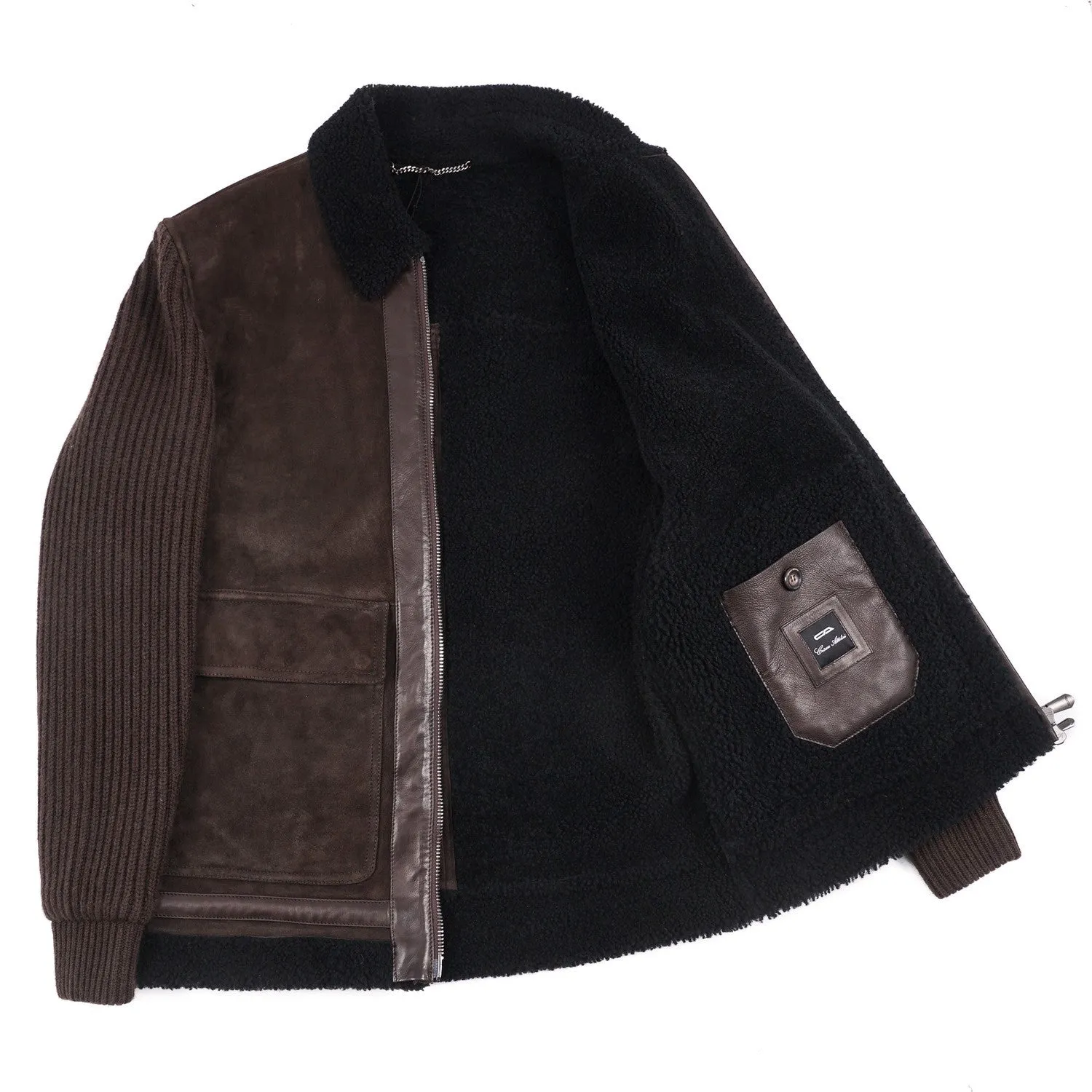 Cesare Attolini Shearling-Lined Suede Jacket