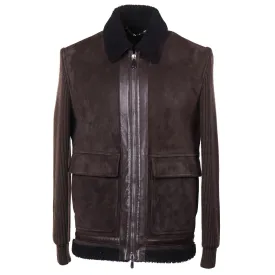 Cesare Attolini Shearling-Lined Suede Jacket