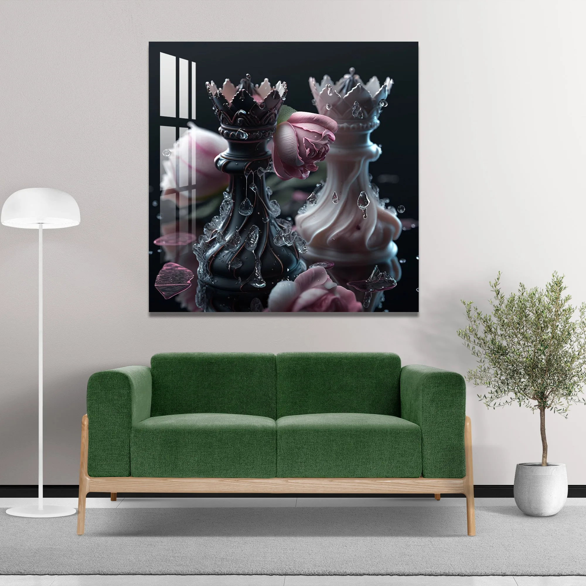 Chess Queens Acrylic Wall Art