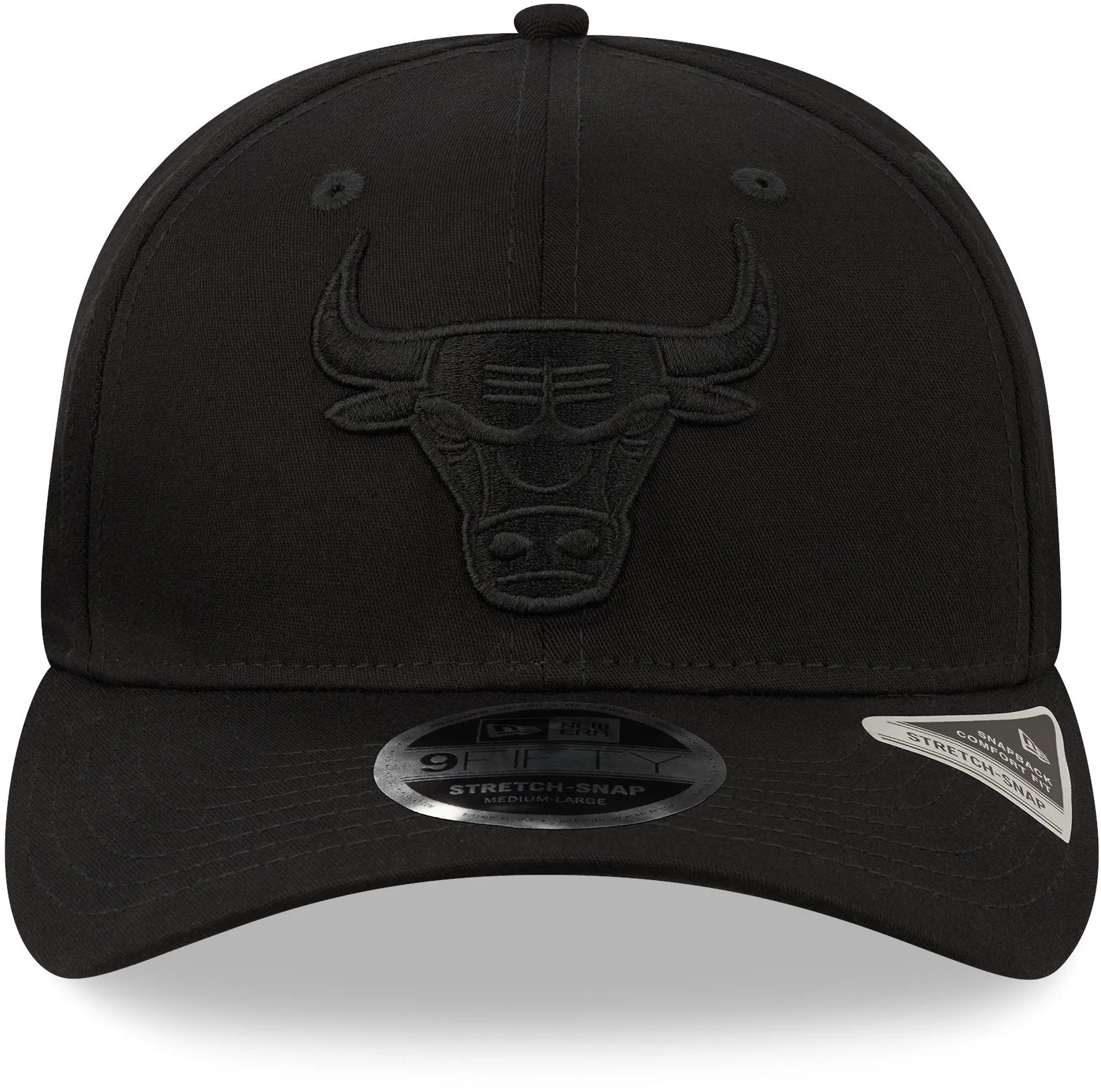 Chicago Bulls New Era 950 Tonal Black Stretch Snapback Cap