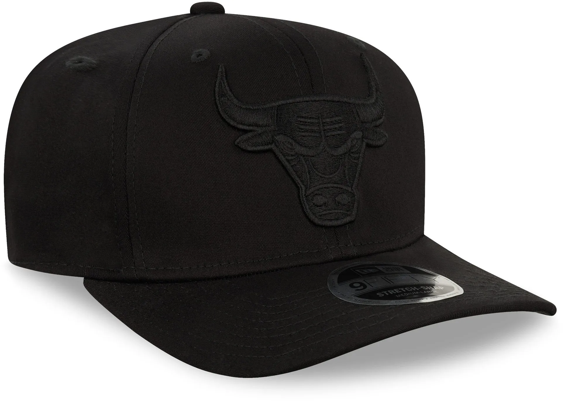 Chicago Bulls New Era 950 Tonal Black Stretch Snapback Cap