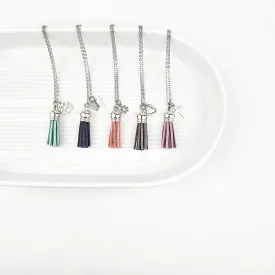 Child's Tassel   Charm Essential Oil Diffuser Necklace