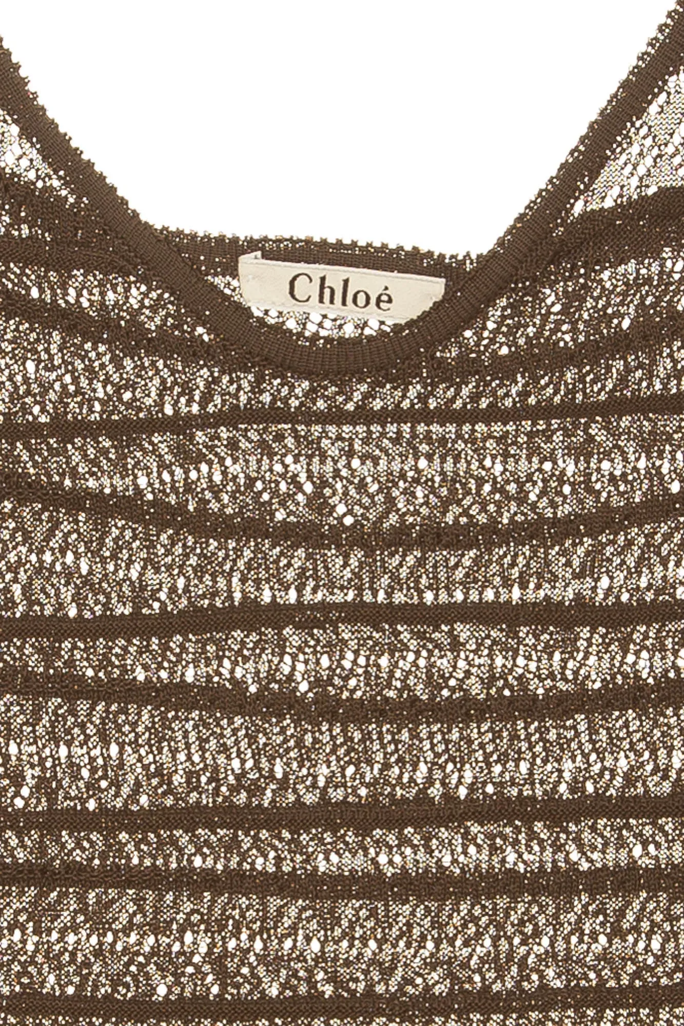 Chloe - Spaghetti Strap Brown Tank Top -