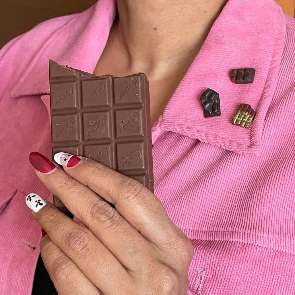 Chocolate Miniature Lapel Brooch Pin