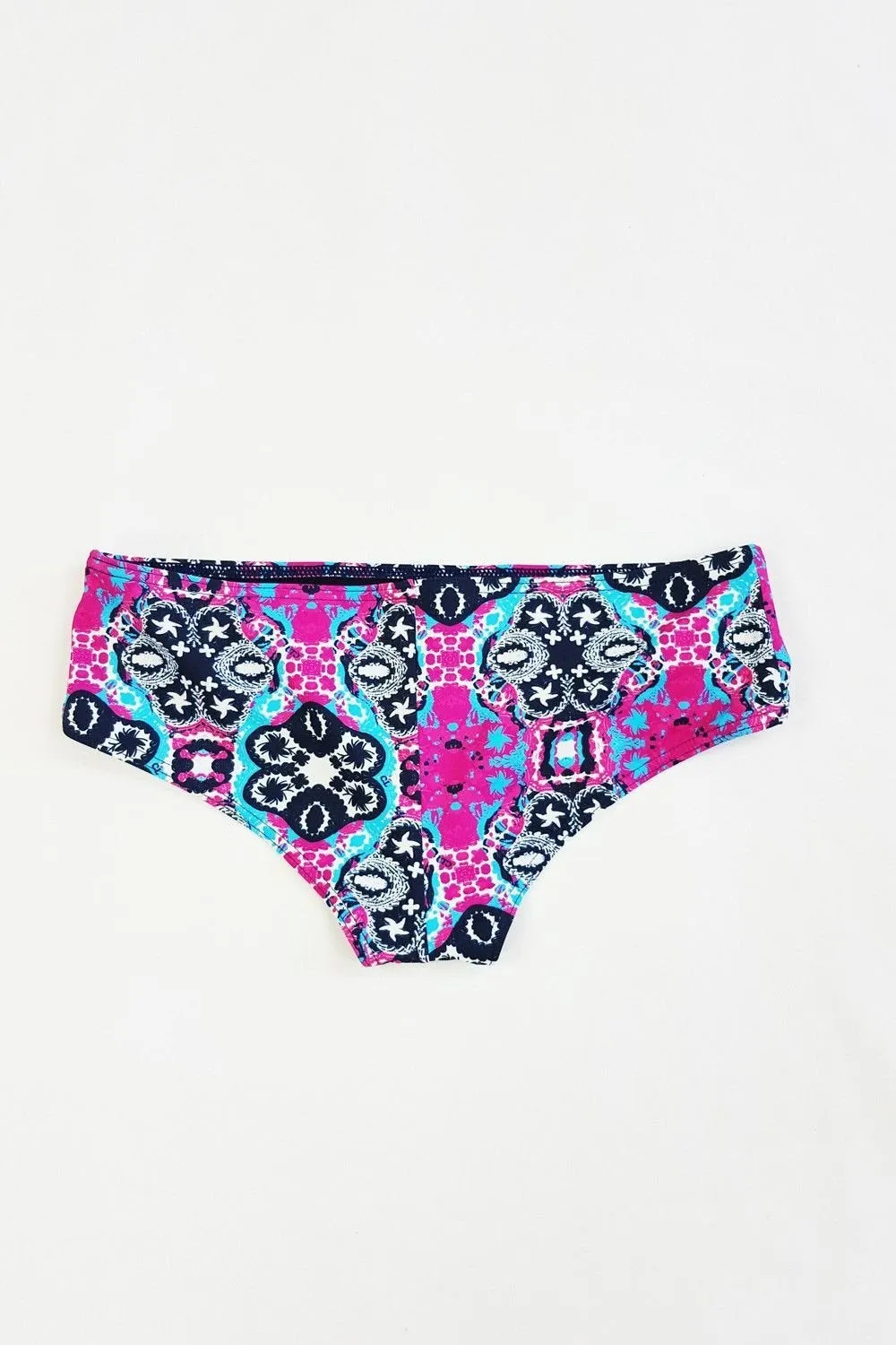 CHRISTIAN LACROIX Pink Blue Multi-Colour Jackpot Bikini (UK 8/10)