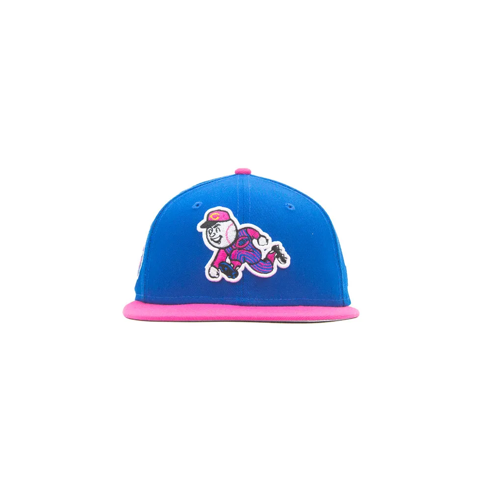 Cincinnati Reds 1970 All-Star Fitted Cap (Azure/Beetroot)